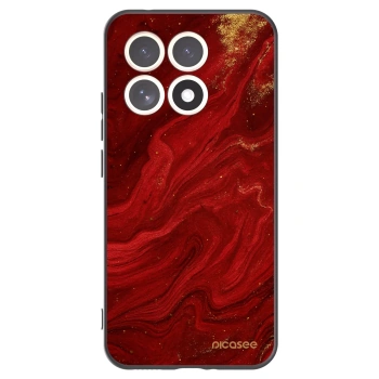 Picasee silikonowe czarne etui na Xiaomi 15T - Red