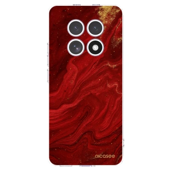 Picasee silikonowe przeźroczyste etui na Xiaomi Redmi Note 15 4G - Red