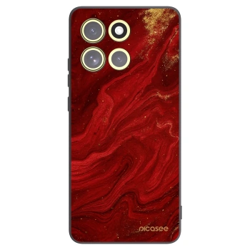 Picasee silikonowe czarne etui na Motorola Moto G86 Power 5G - Red