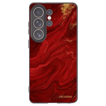 Picasee silikonowe czarne etui na Samsung Galaxy S26 Ultra - Red