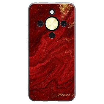 Picasee silikonowe czarne etui na Honor Magic8 Lite 5G - Red