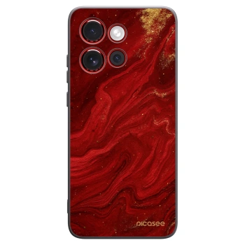 Picasee silikonowe czarne etui na Motorola Edge 60 Neo 5G - Red
