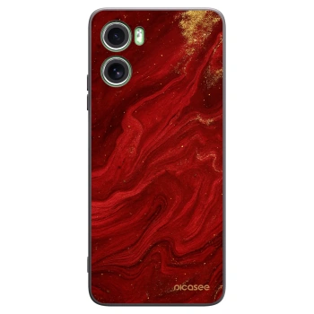 Picasee silikonowe czarne etui na Motorola Moto G06 - Red