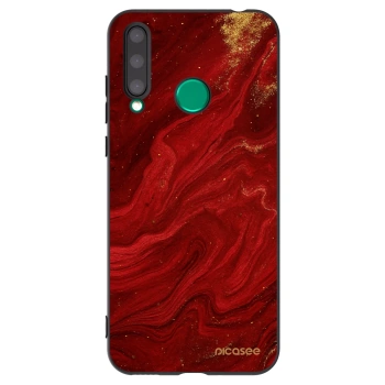 Picasee silikonowe czarne etui na Honor 20 Lite - Red