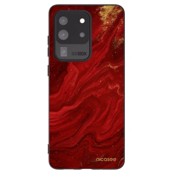 Picasee silikonowe czarne etui na Samsung Galaxy S20 Ultra 5G G988F - Red