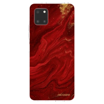 Picasee silikonowe przeźroczyste etui na Samsung Galaxy Note 10 Lite N770F - Red
