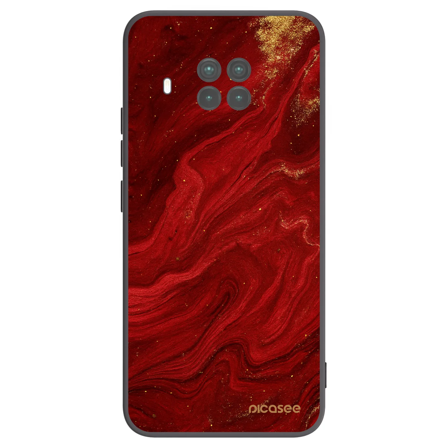 Picasee silikonowe czarne etui na Xiaomi Mi 10T Lite - Red