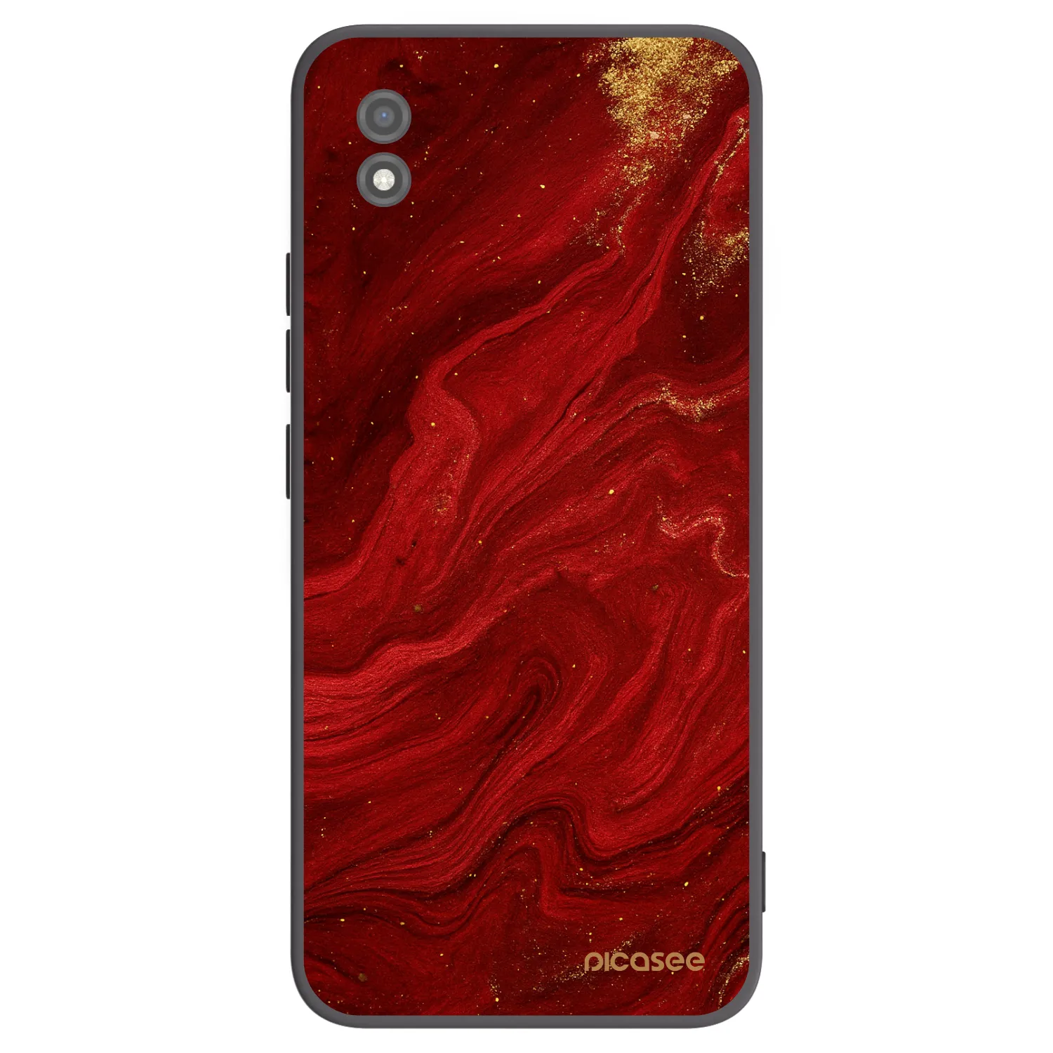 Picasee silikonowe czarne etui na Realme C11 (2021) - Red