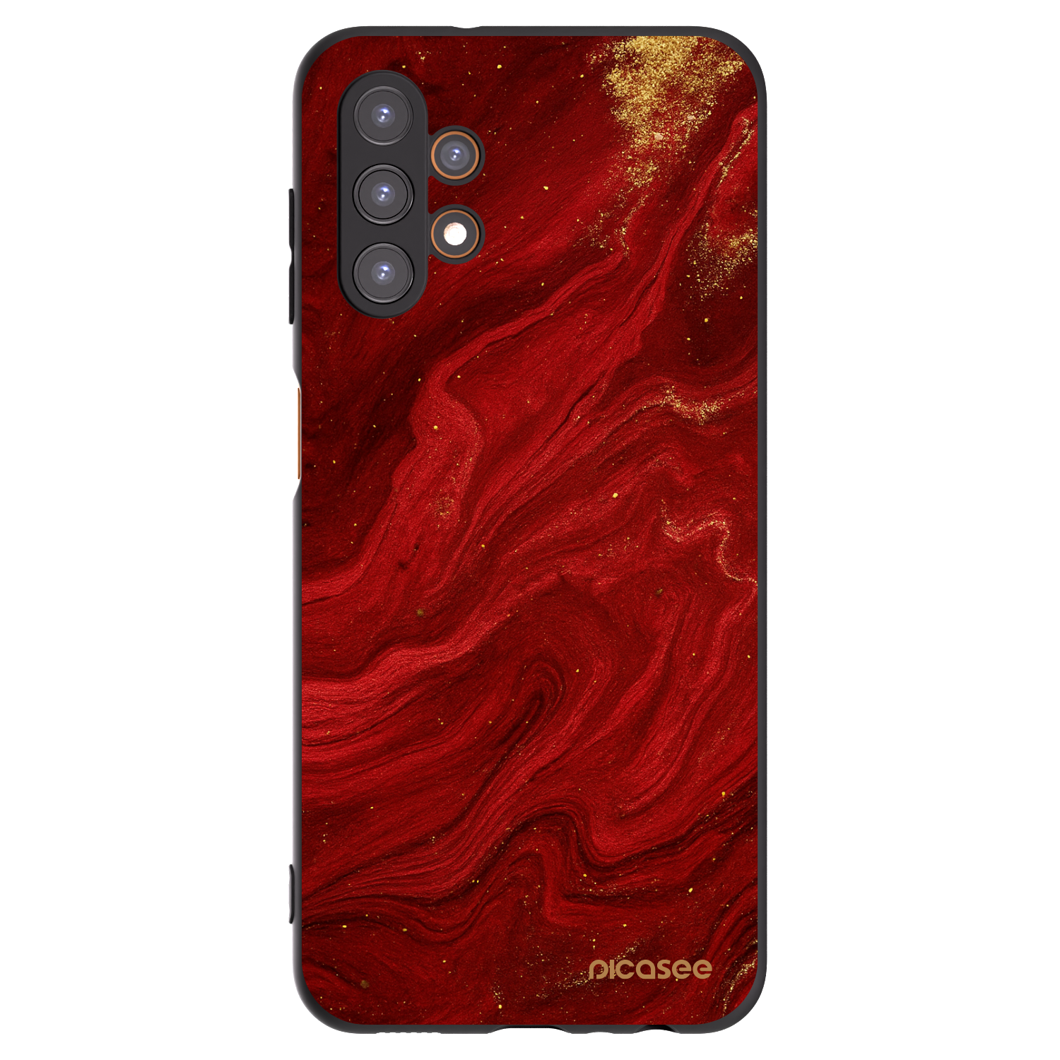 Picasee silikonowe czarne etui na Samsung Galaxy A13 4G A135 - Red
