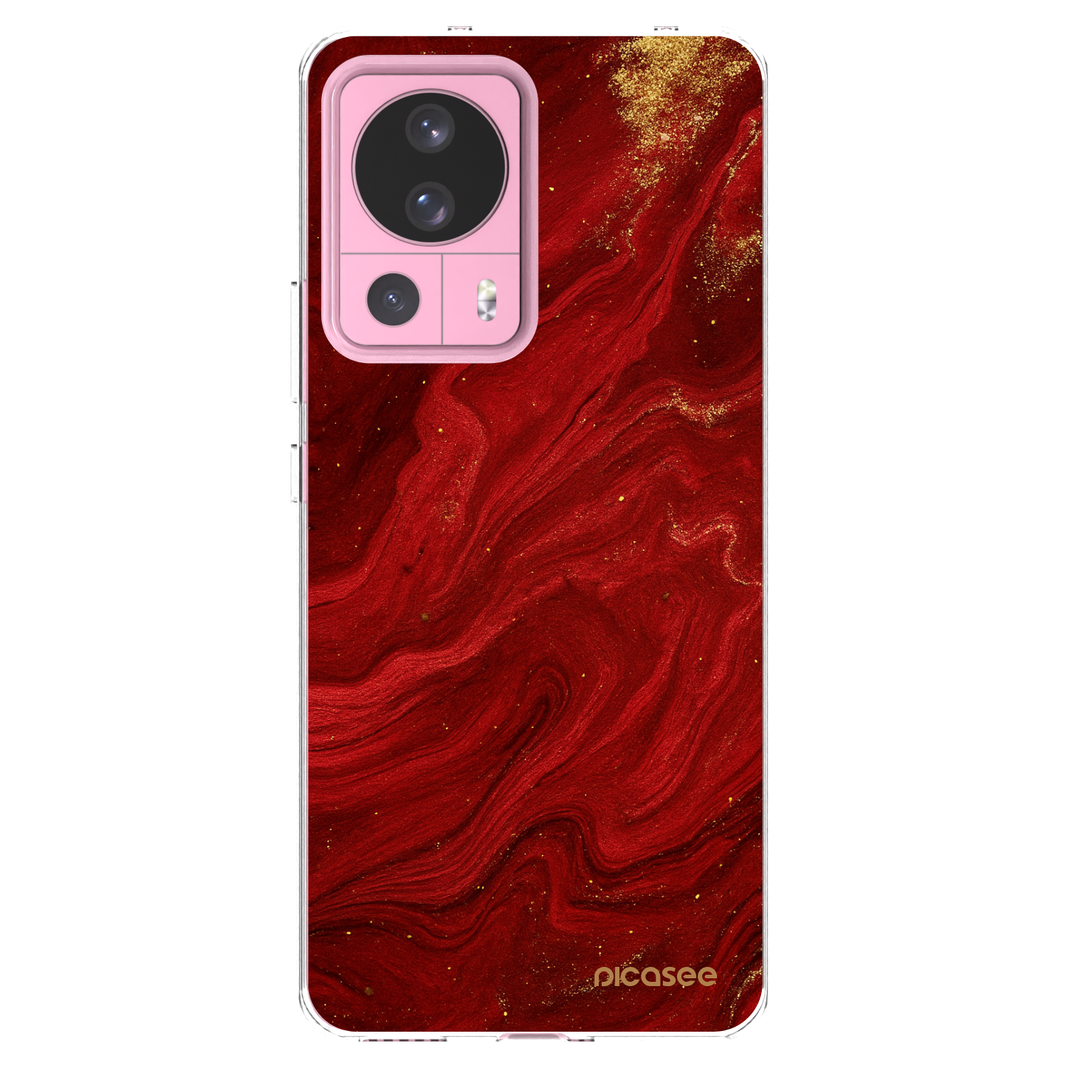 Picasee silikonowe przeźroczyste etui na Xiaomi 13 Lite - Red