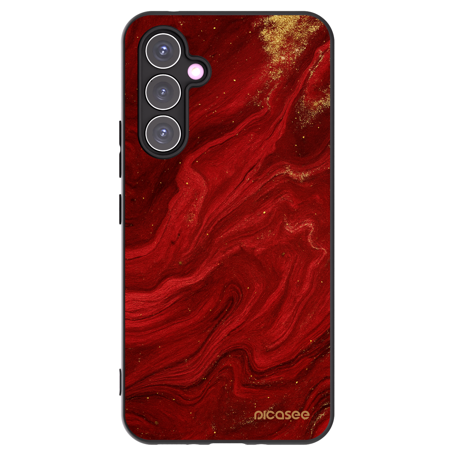 Picasee silikonowe czarne etui na Samsung Galaxy A54 5G A546B - Red