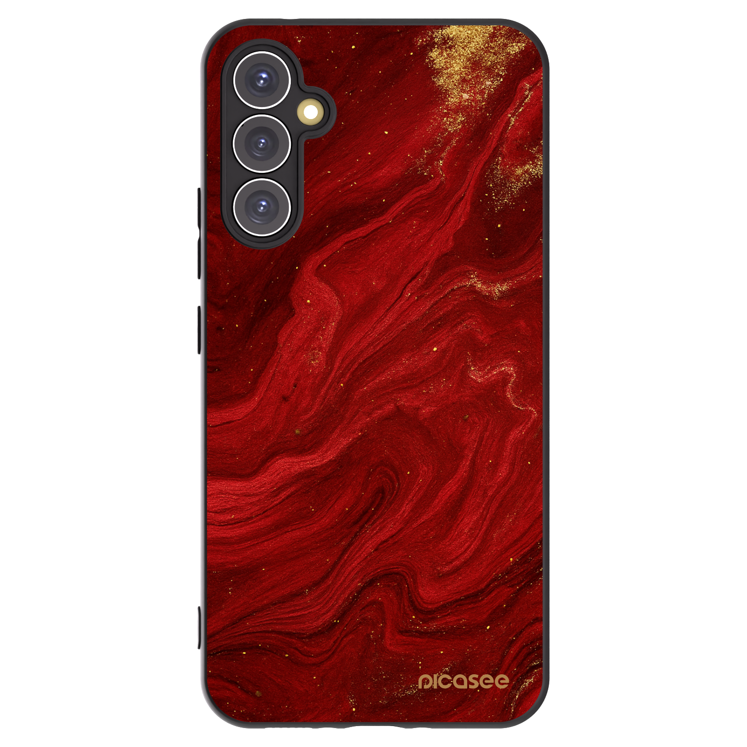Picasee silikonowe czarne etui na Samsung Galaxy A34 5G A346B - Red