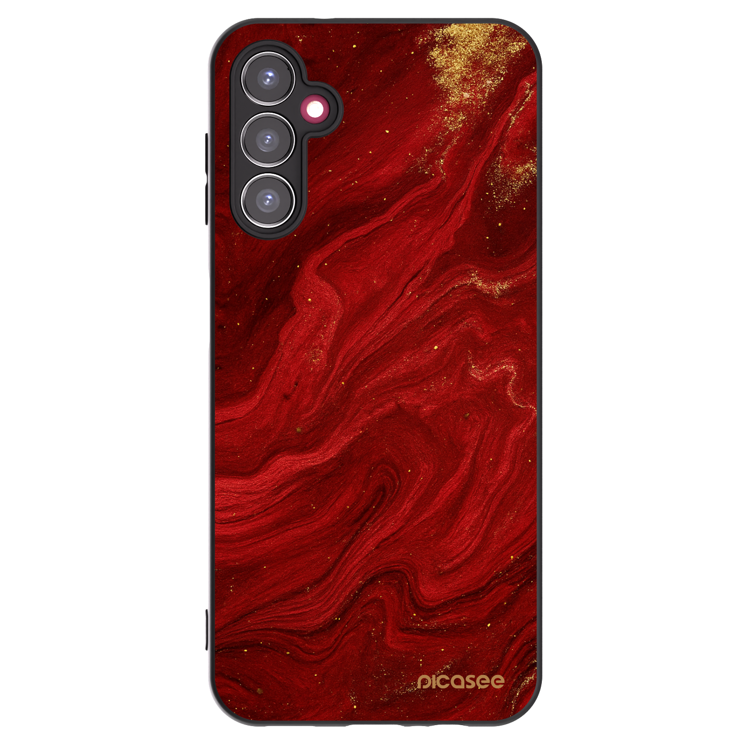 Picasee silikonowe czarne etui na Samsung Galaxy A14 5G A146P - Red