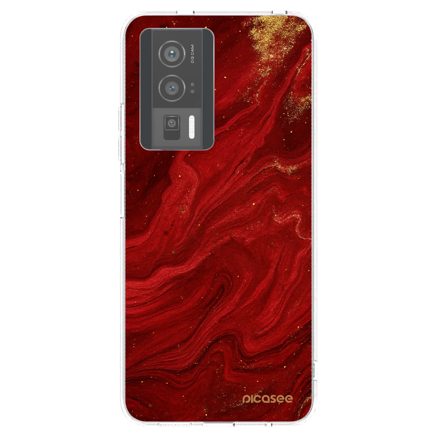 Picasee silikonowe przeźroczyste etui na Xiaomi Poco F5 Pro 5G - Red