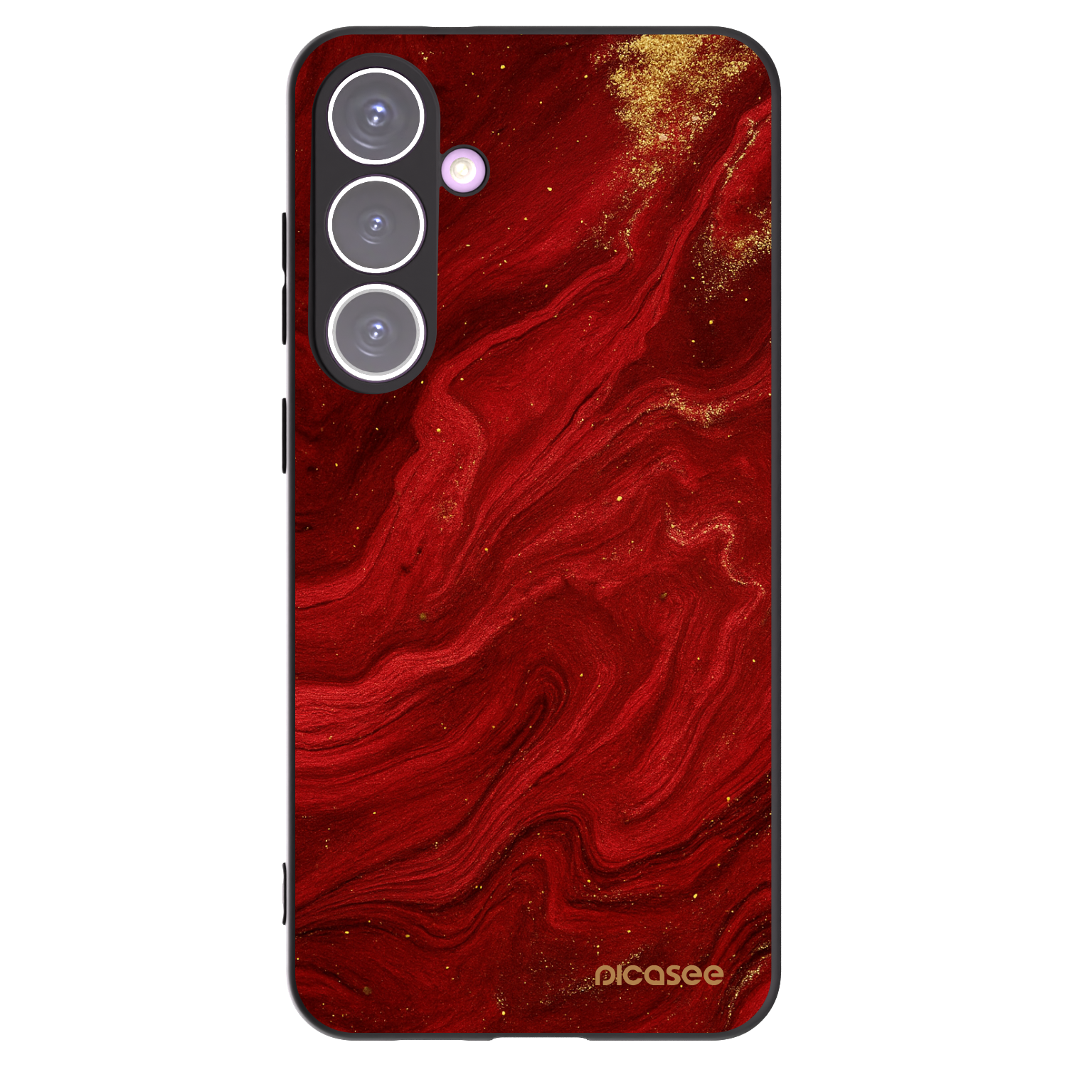 Picasee silikonowe czarne etui na Samsung Galaxy S24+ S926B 5G - Red