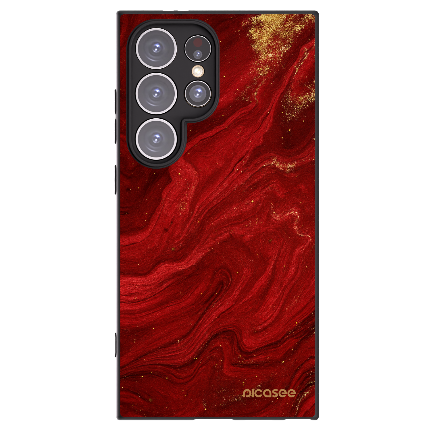 Picasee silikonowe czarne etui na Samsung Galaxy S24 Ultra S928B 5G - Red