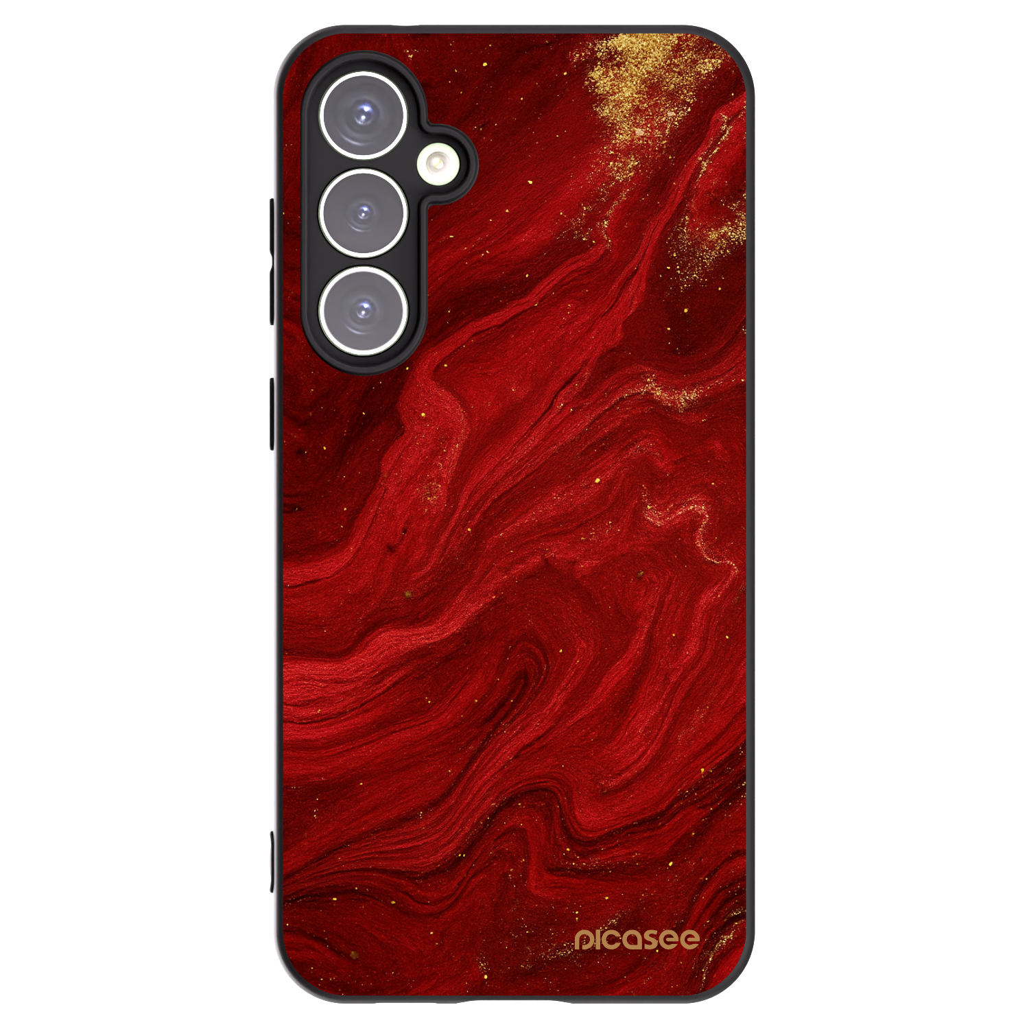 Picasee silikonowe czarne etui na Samsung Galaxy S23 FE S711B - Red