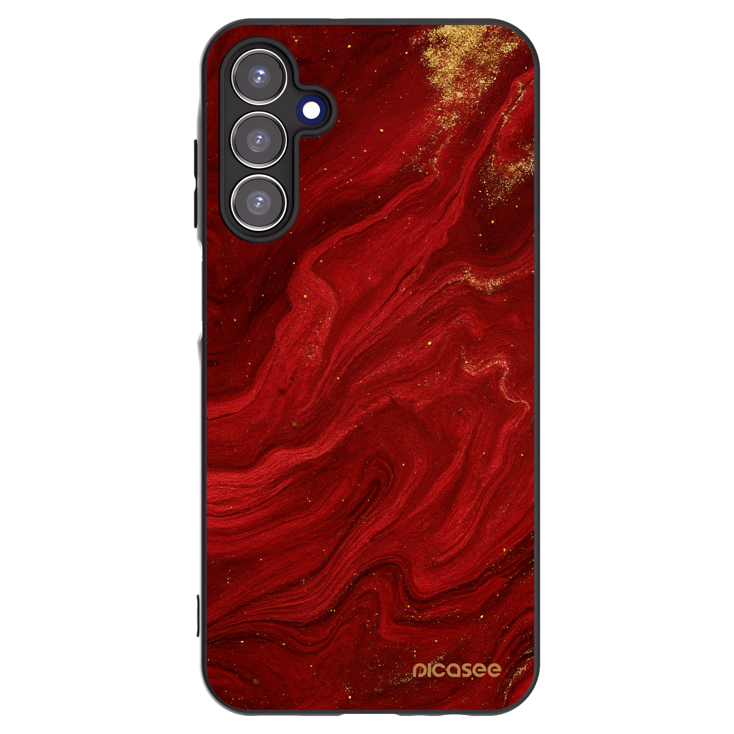 Picasee silikonowe czarne etui na Samsung Galaxy A15 A156B 5G - Red
