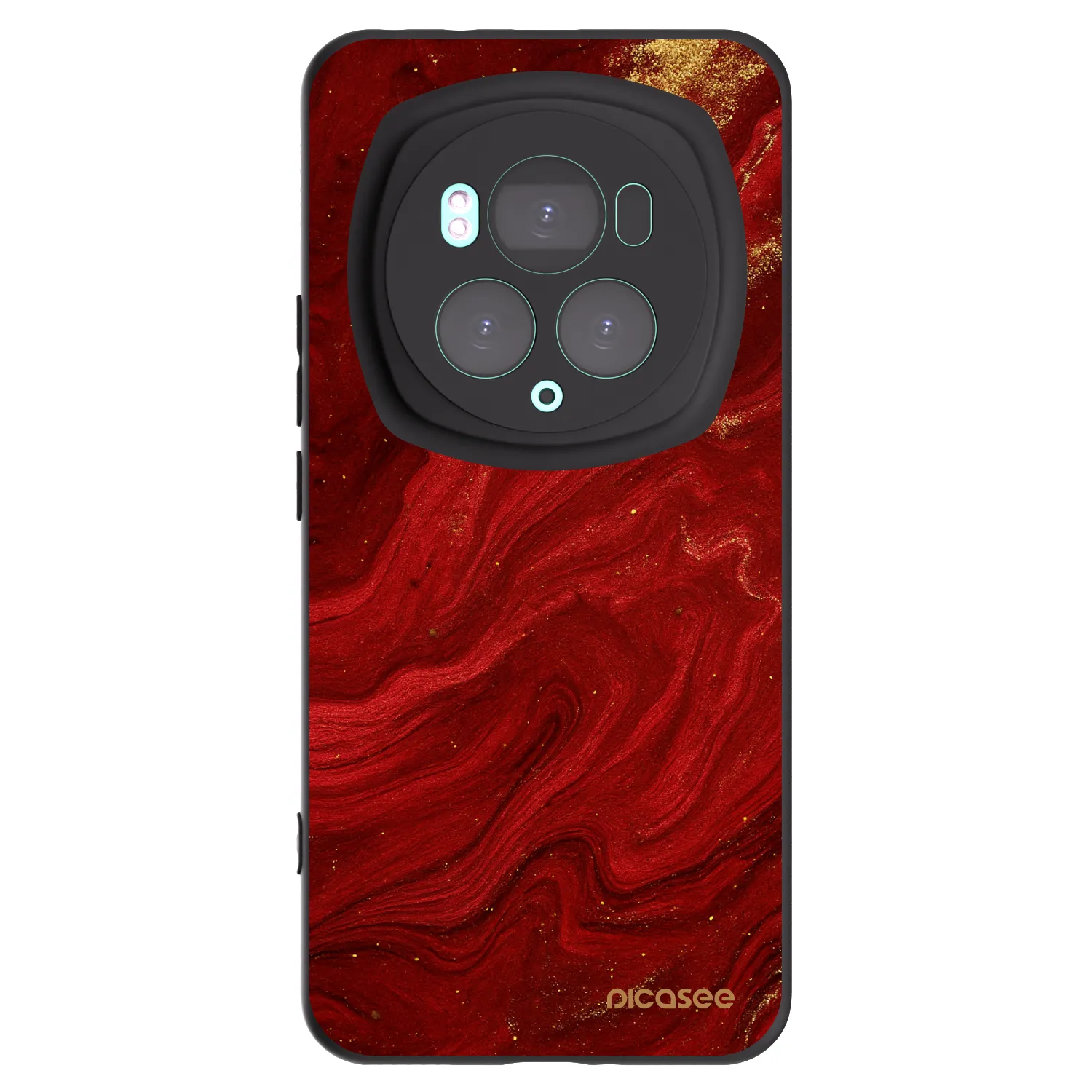 Picasee silikonowe czarne etui na Honor Magic6 Pro - Red