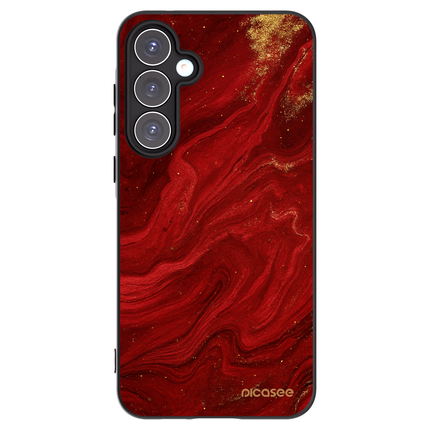 Picasee silikonowe czarne etui na Samsung Galaxy A55 5G A556B - Red