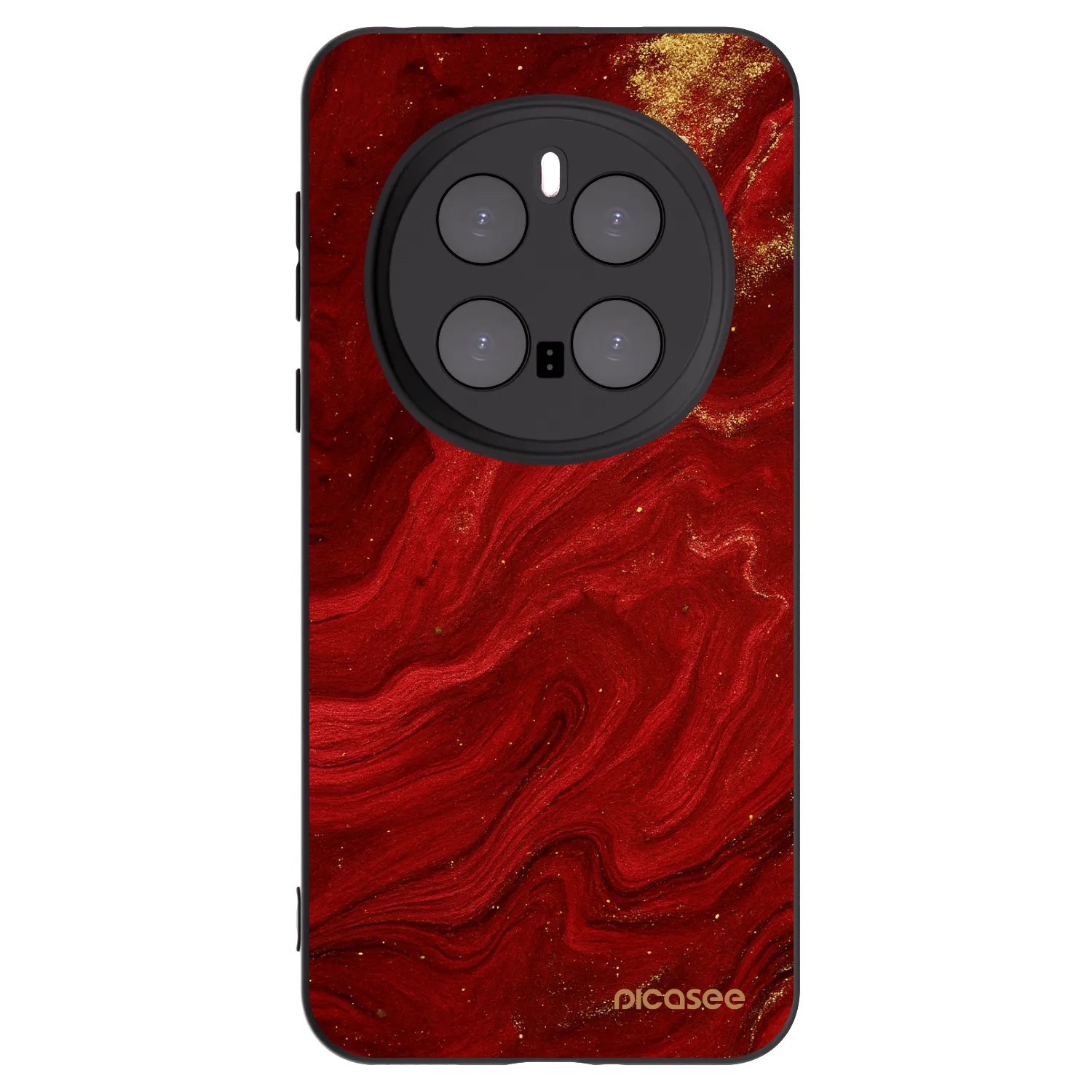 Picasee silikonowe czarne etui na Honor Magic7 Pro 5G - Red