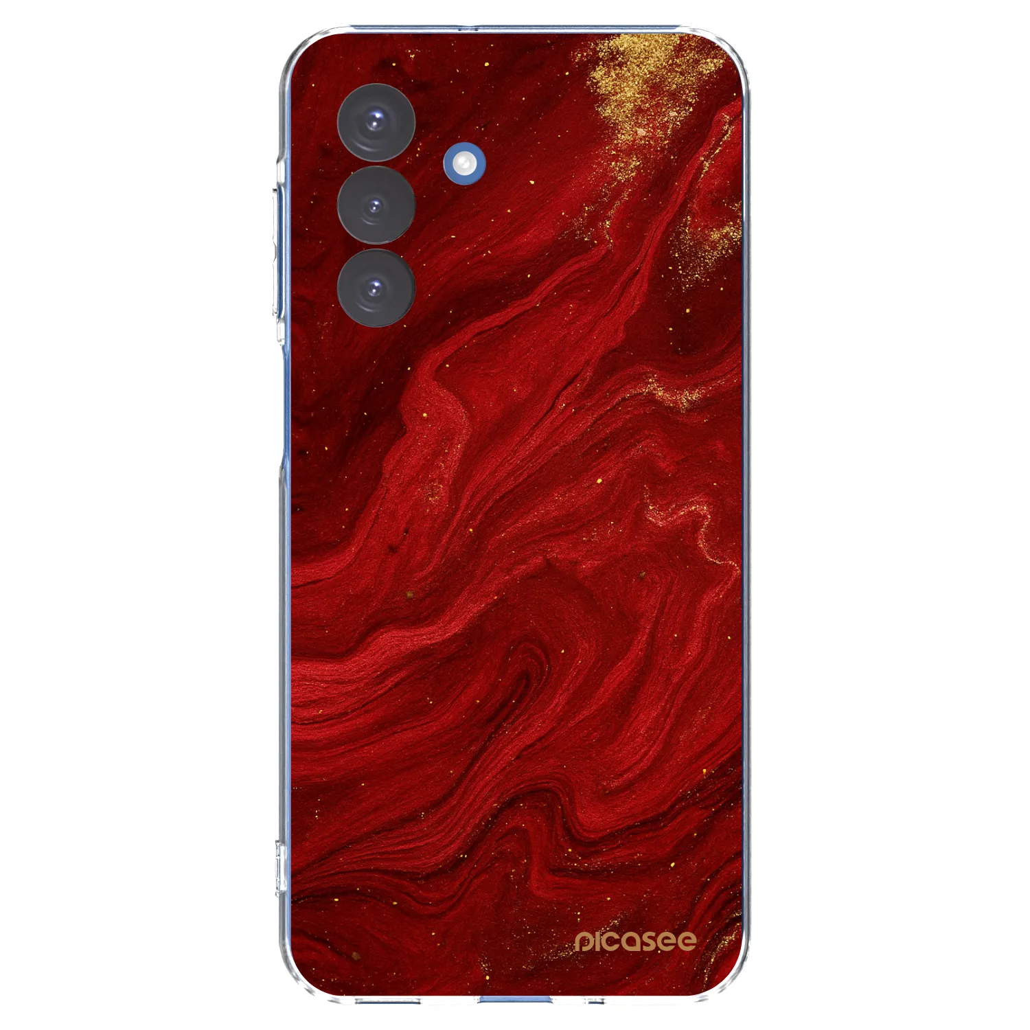 Picasee silikonowe przeźroczyste etui na Samsung Galaxy A17 5G - Red