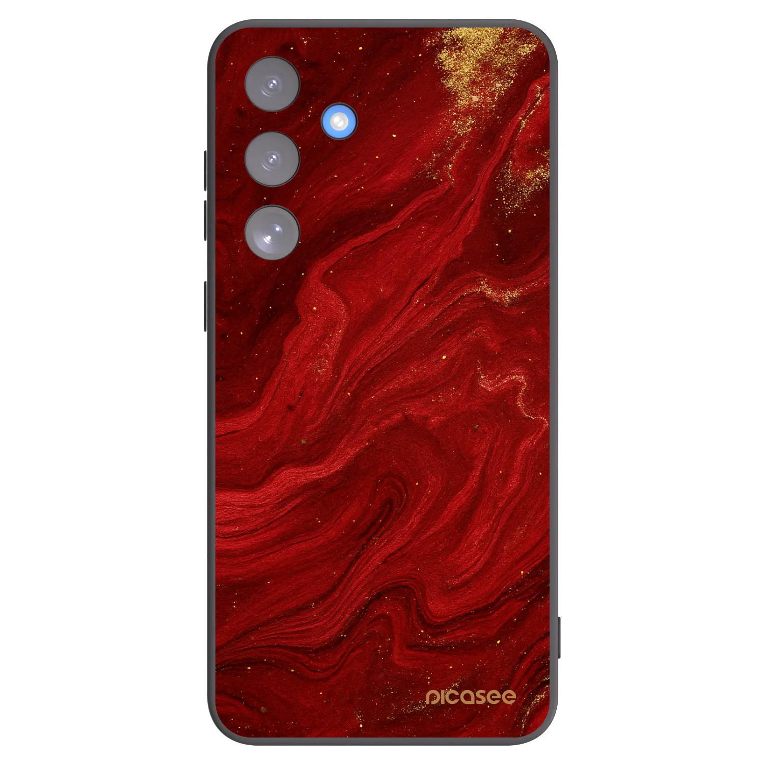Picasee silikonowe czarne etui na Samsung Galaxy S25 FE 5G - Red