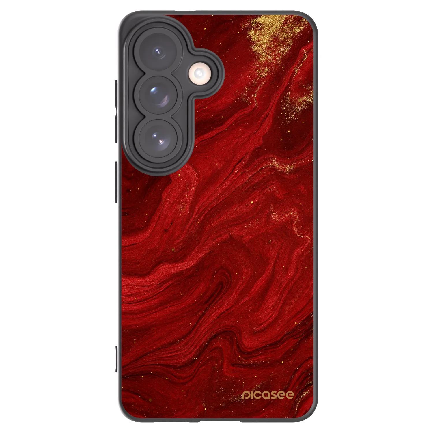 Picasee silikonowe czarne etui na Samsung Galaxy S26 - Red