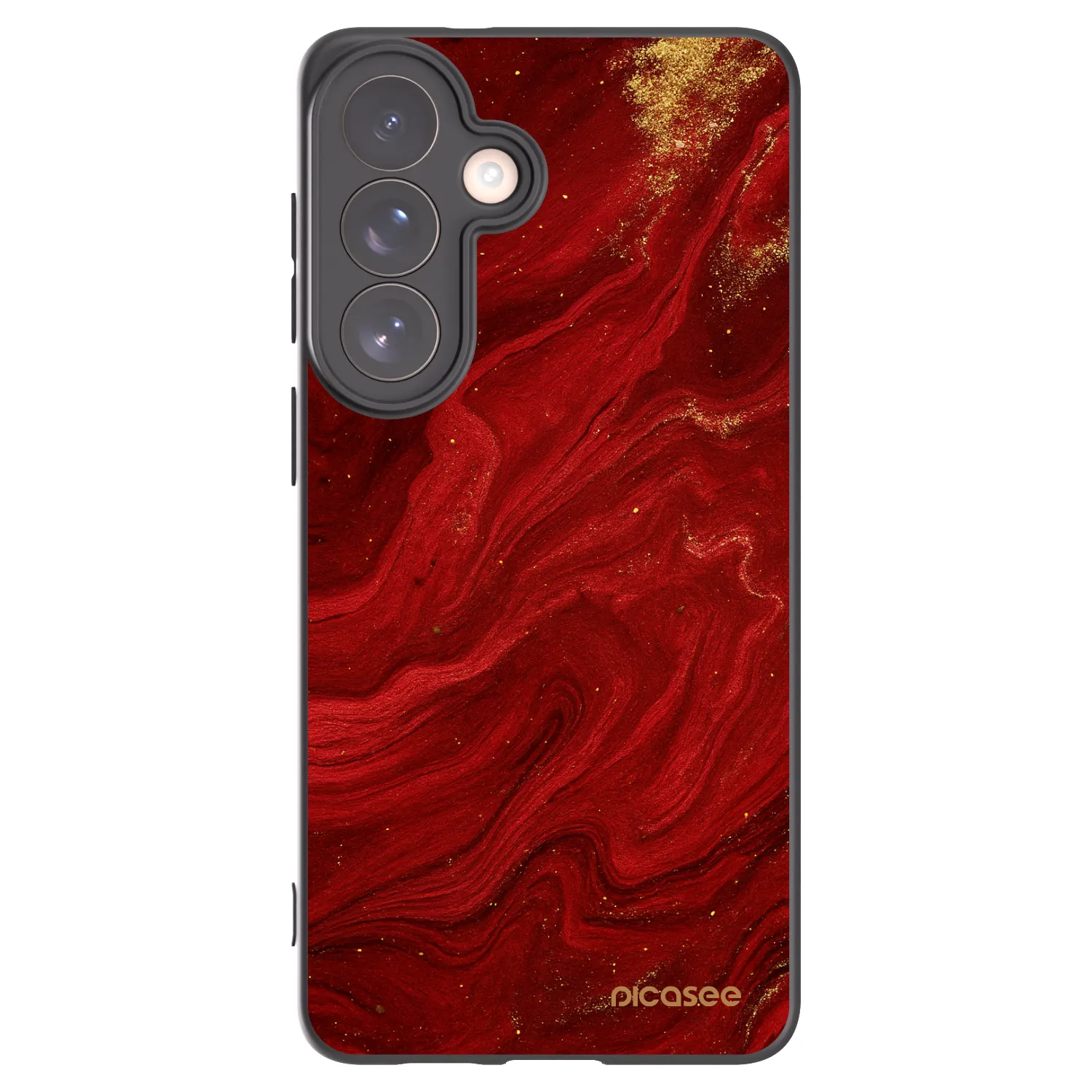 Picasee silikonowe czarne etui na Samsung Galaxy S26+ - Red