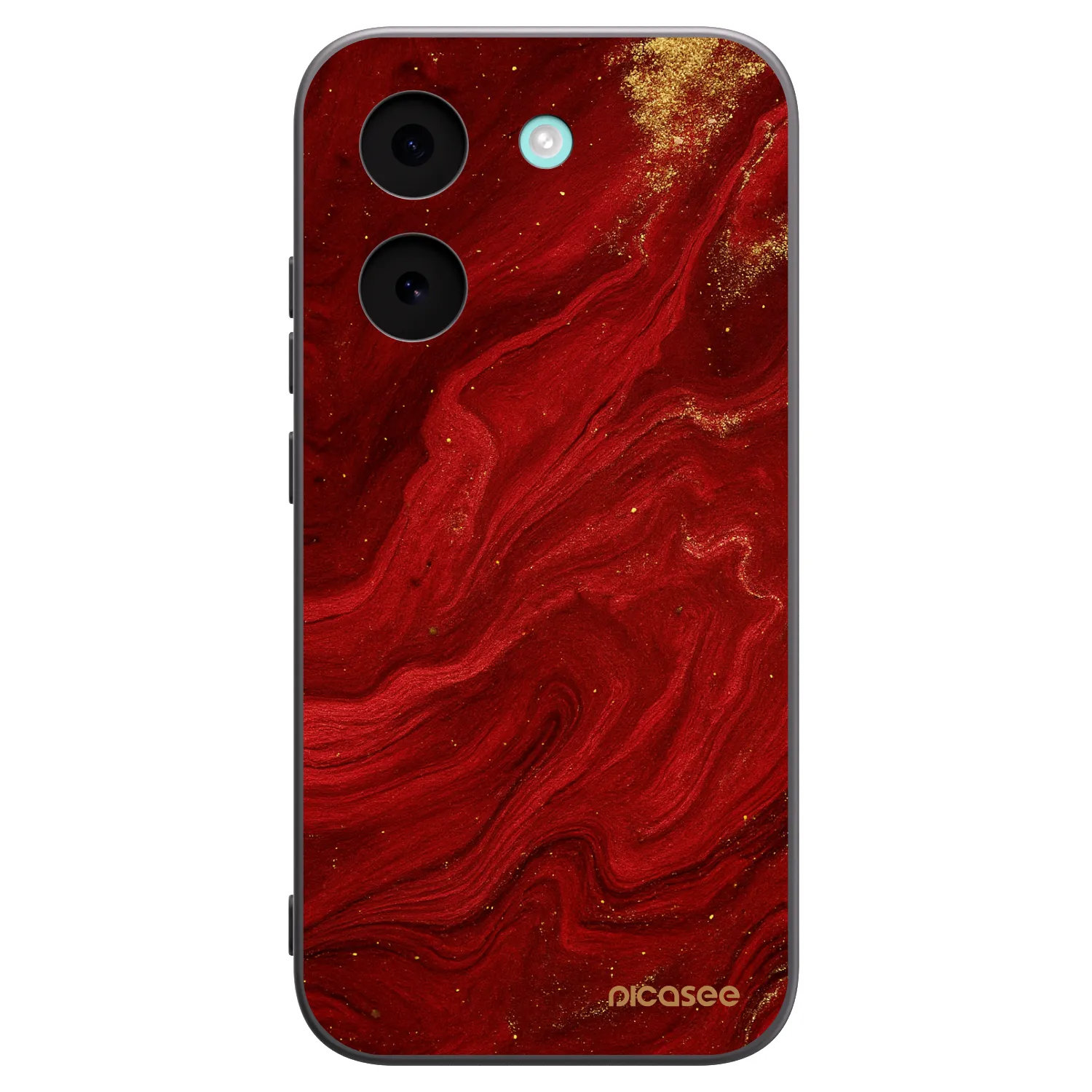 Picasee silikonowe czarne etui na Xiaomi Poco X8 Pro - Red