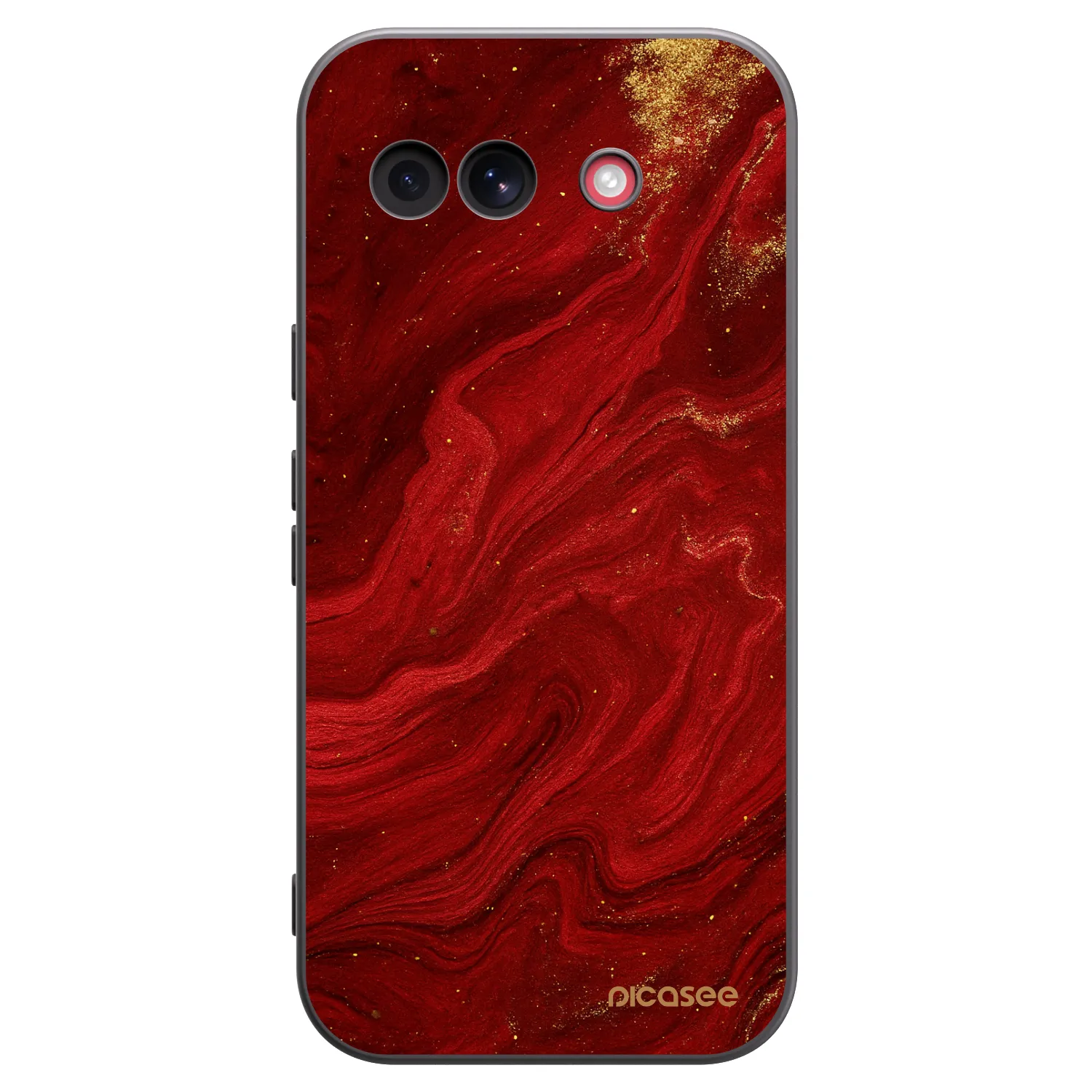 Picasee silikonowe czarne etui na Google Pixel 10a - Red
