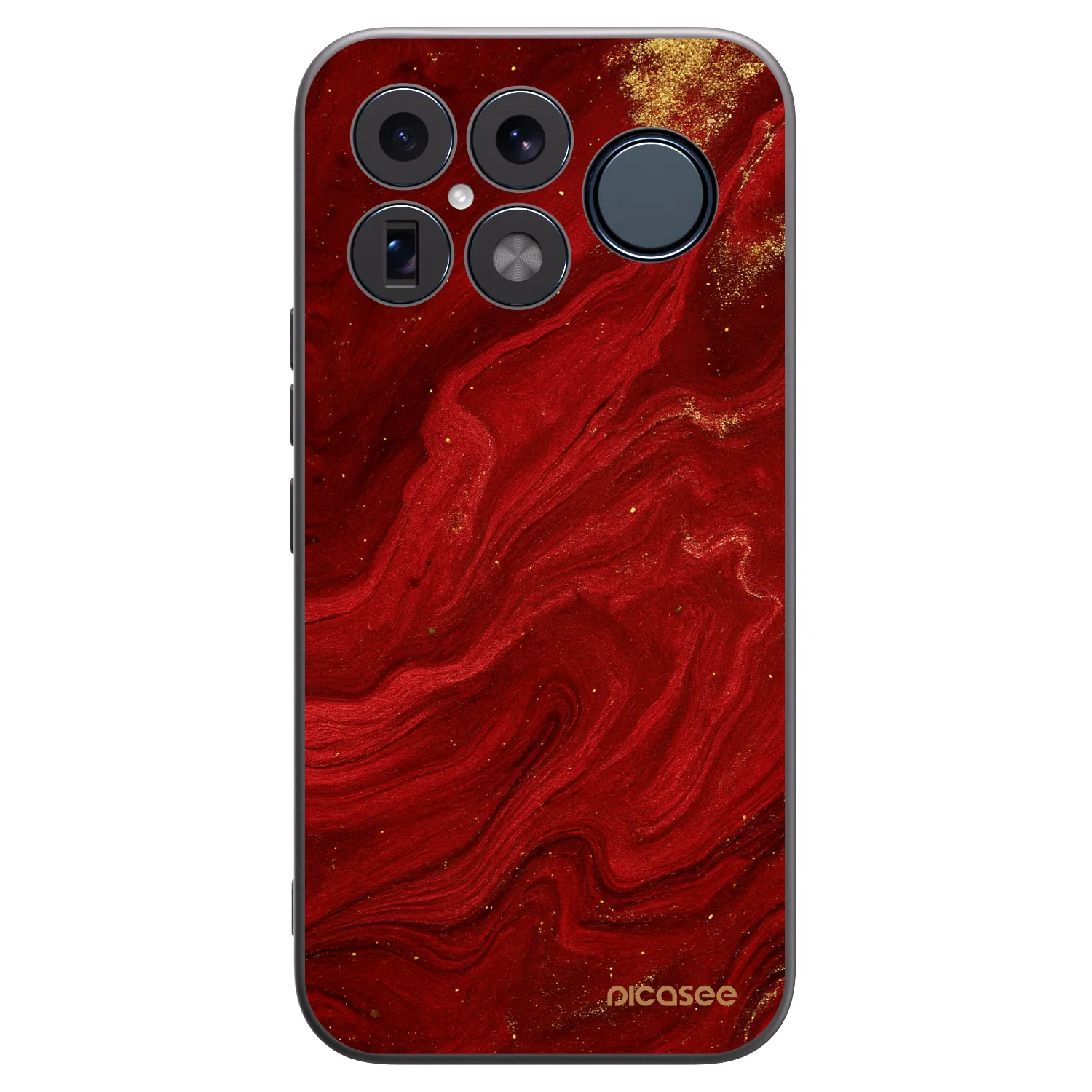 Picasee silikonowe czarne etui na Xiaomi Poco F8 Ultra - Red