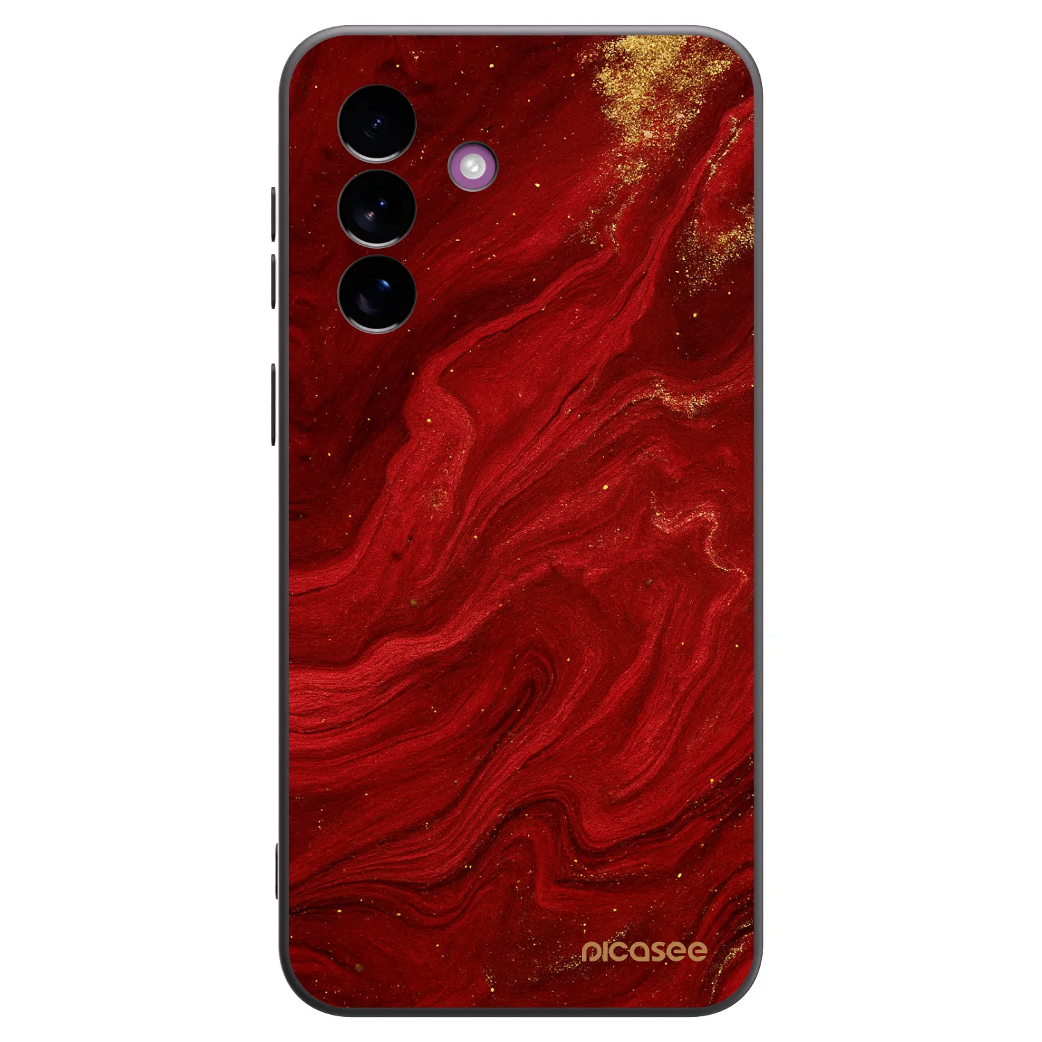 Picasee silikonowe czarne etui na Samsung Galaxy A37 - Red