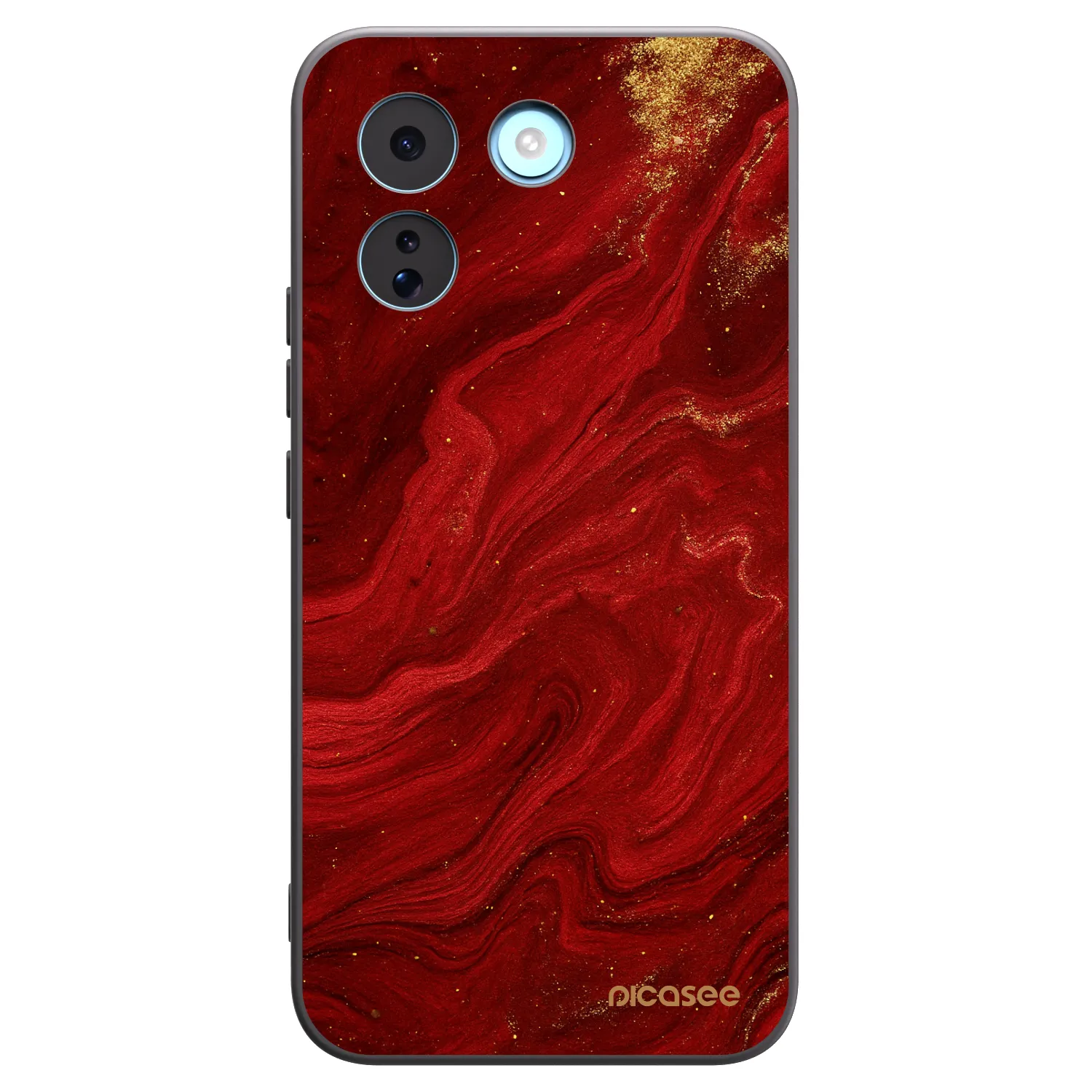 Picasee silikonowe czarne etui na Xiaomi Redmi Note 17 Pro MAX 5G - Red