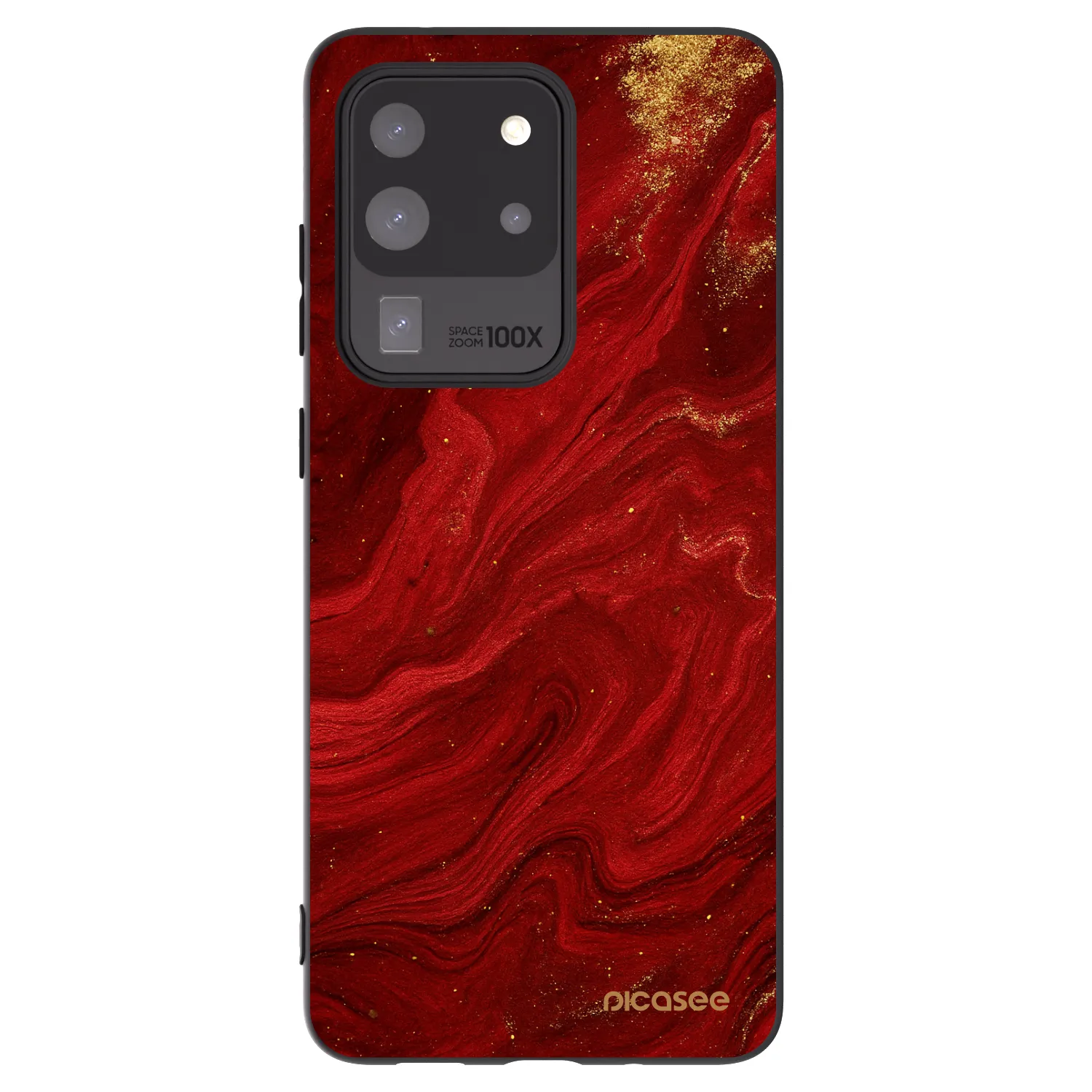 Picasee silikonowe czarne etui na Samsung Galaxy S20 Ultra 5G G988F - Red