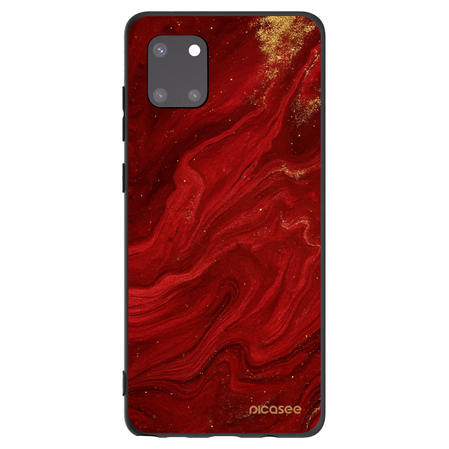 Picasee silikonowe czarne etui na Samsung Galaxy Note 10 Lite N770F - Red