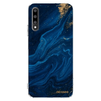 Picasee silikonowe przeźroczyste etui na Honor 9X Pro - Blue
