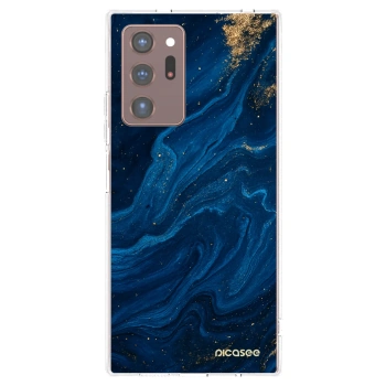 Picasee silikonowe przeźroczyste etui na Samsung Galaxy Note 20 Ultra - Blue