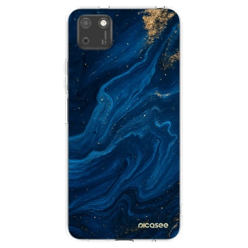 Picasee silikonowe przeźroczyste etui na Huawei Y5P - Blue