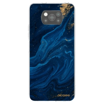 Picasee silikonowe czarne etui na Xiaomi Poco X3 - Blue
