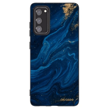 Picasee silikonowe czarne etui na Samsung Galaxy S20 FE - Blue