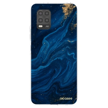 Picasee silikonowe przeźroczyste etui na Xiaomi Mi 10 Lite - Blue