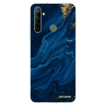 Picasee silikonowe przeźroczyste etui na Realme 6i - Blue