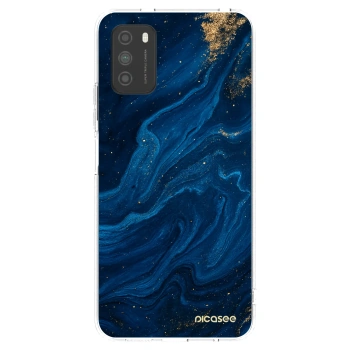Picasee silikonowe przeźroczyste etui na Xiaomi Poco M3 - Blue