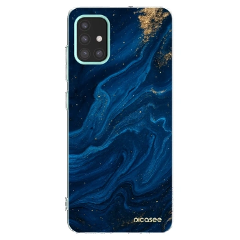 Picasee silikonowe przeźroczyste etui na Samsung Galaxy M31s - Blue