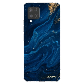Picasee silikonowe przeźroczyste etui na Samsung Galaxy A42 A426B - Blue
