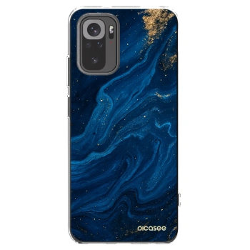 Picasee silikonowe przeźroczyste etui na Xiaomi Redmi Note 10S - Blue