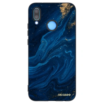 Picasee silikonowe czarne etui na Huawei P20 Lite - Blue