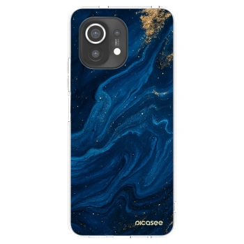 Picasee silikonowe przeźroczyste etui na Xiaomi Mi 11 - Blue
