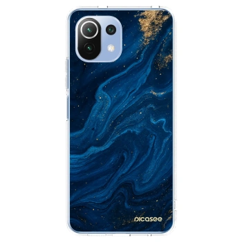 Picasee silikonowe przeźroczyste etui na Xiaomi Mi 11 Lite - Blue